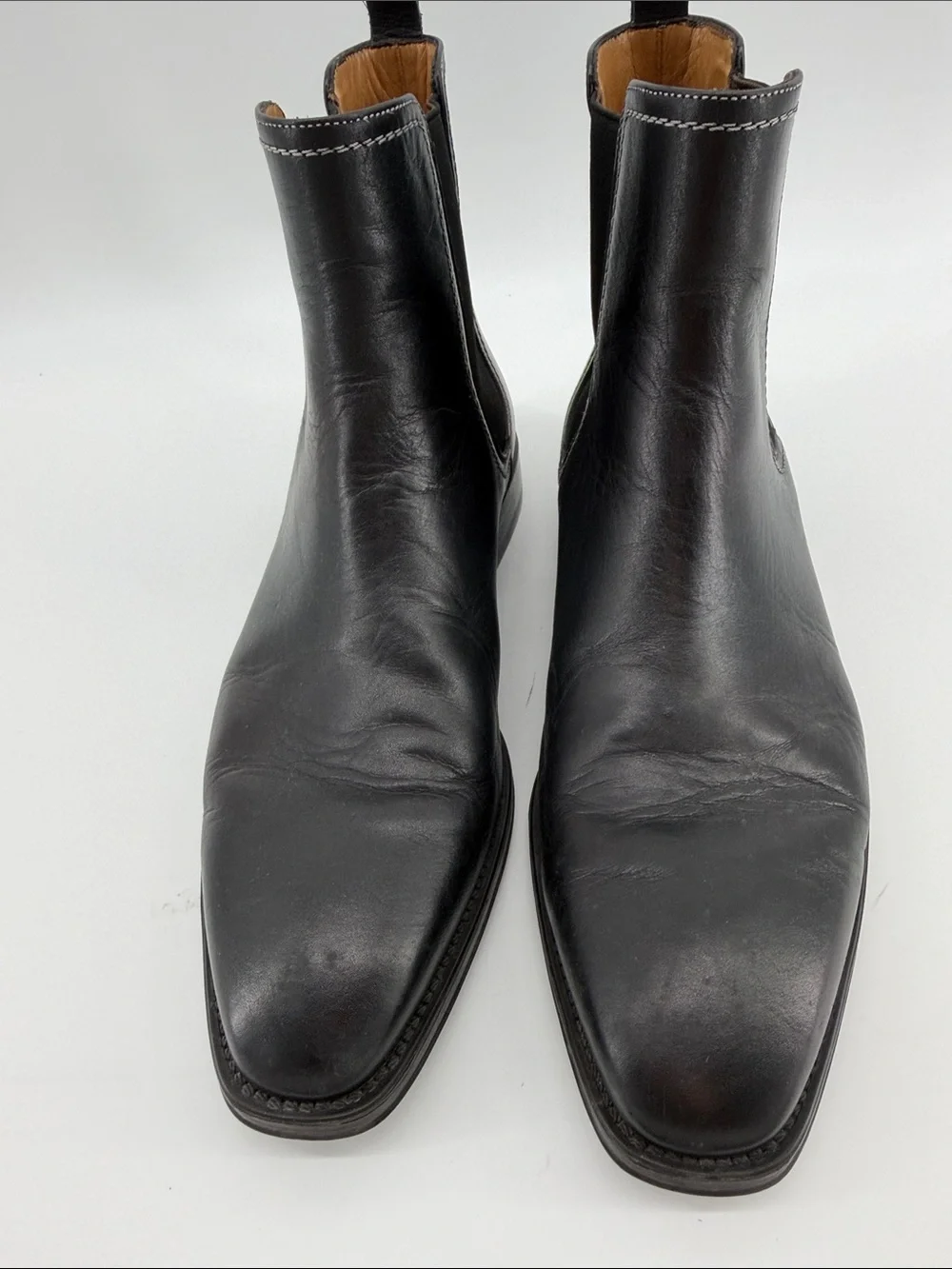 Santoni Men’s Chelsea Boots in Black 10 S61